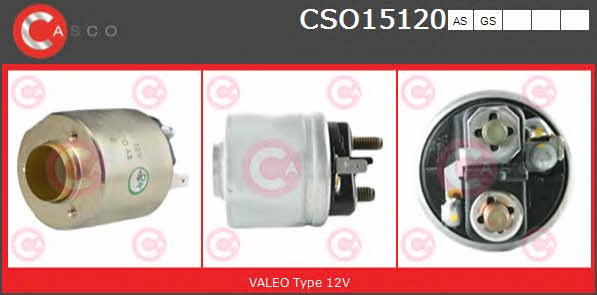 Casco CSO15120AS Реле стартера яке втягує CSO15120AS: Купити в Україні - Добра ціна на EXIST.UA!
