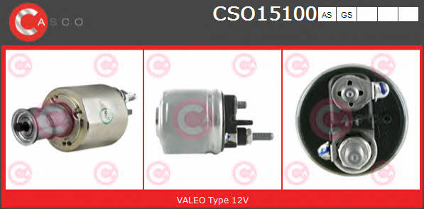 CSO15100AS Casco Реле стартера втягивающее