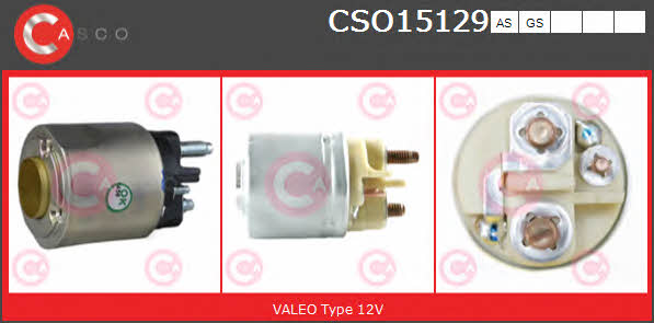 CSO15129AS Casco Реле стартера втягивающее