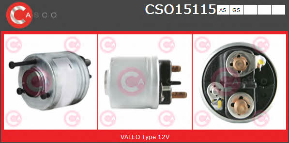 CSO15115AS Casco Реле стартера втягивающее