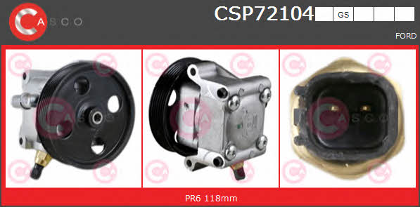 Casco CSP72104GS Насос гідропідсилювача керма CSP72104GS: Приваблива ціна - Купити в Україні на EXIST.UA!