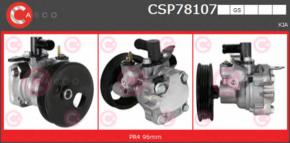 Casco CSP78107GS Насос гідропідсилювача керма CSP78107GS: Купити в Україні - Добра ціна на EXIST.UA!