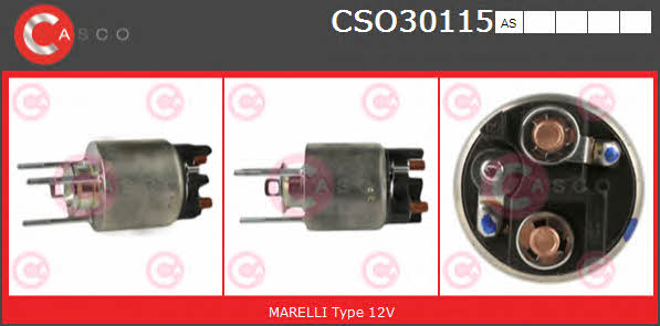 CSO30115AS Casco Реле стартера втягивающее