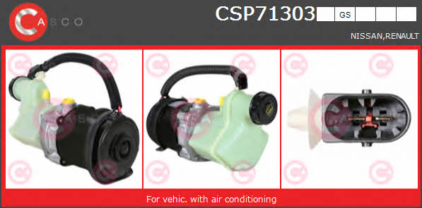 Casco CSP71303GS Насос гідропідсилювача керма CSP71303GS: Купити в Україні - Добра ціна на EXIST.UA!