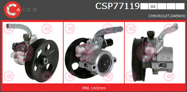 Casco CSP77119GS Насос гідропідсилювача керма CSP77119GS: Купити в Україні - Добра ціна на EXIST.UA!