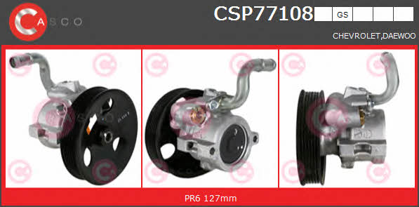 Casco CSP77108GS Насос гідропідсилювача керма CSP77108GS: Купити в Україні - Добра ціна на EXIST.UA!