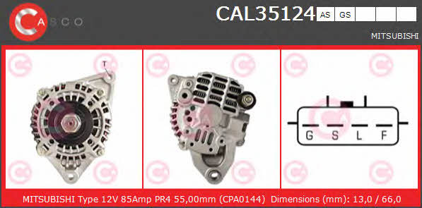 Casco CAL35124GS Генератор CAL35124GS: Купити в Україні - Добра ціна на EXIST.UA!