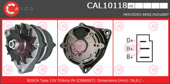 CAL10118AS Casco Генератор