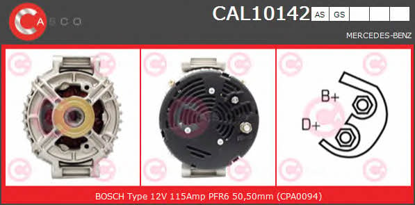 Casco CAL10142AS Генератор CAL10142AS: Купити в Україні - Добра ціна на EXIST.UA!