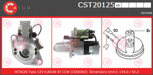 Casco CST20125AS Стартер CST20125AS: Купити в Україні - Добра ціна на EXIST.UA!