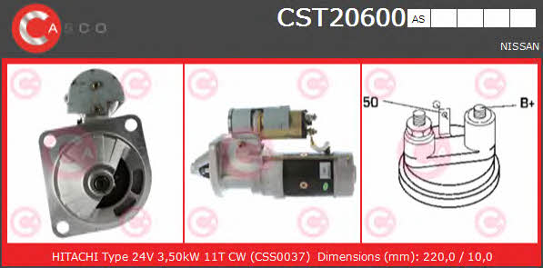 Casco CST20600AS Стартер CST20600AS: Купити в Україні - Добра ціна на EXIST.UA!