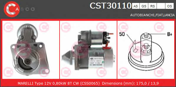 Casco CST30110AS Стартер CST30110AS: Купити в Україні - Добра ціна на EXIST.UA!