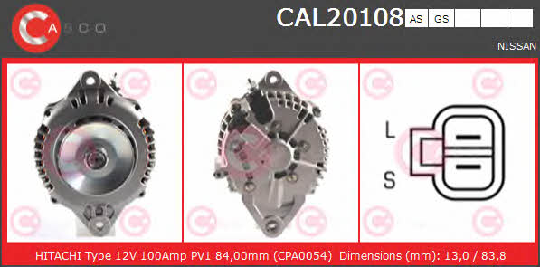 CAL20108AS Casco Генератор