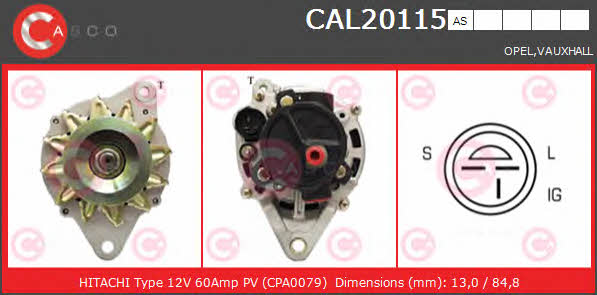 CAL20115AS Casco Генератор