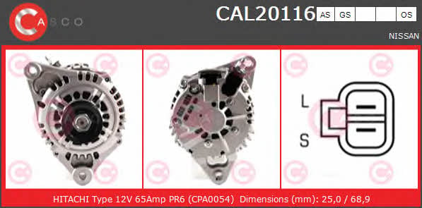 CAL20116AS Casco Генератор