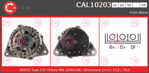 CAL10203AS Casco Генератор