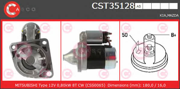 Casco CST35128AS Стартер CST35128AS: Купити в Україні - Добра ціна на EXIST.UA!