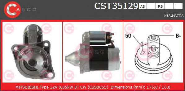 Casco CST35129AS Стартер CST35129AS: Купити в Україні - Добра ціна на EXIST.UA!