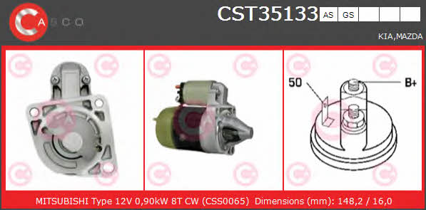 Casco CST35133GS Стартер CST35133GS: Купити в Україні - Добра ціна на EXIST.UA!