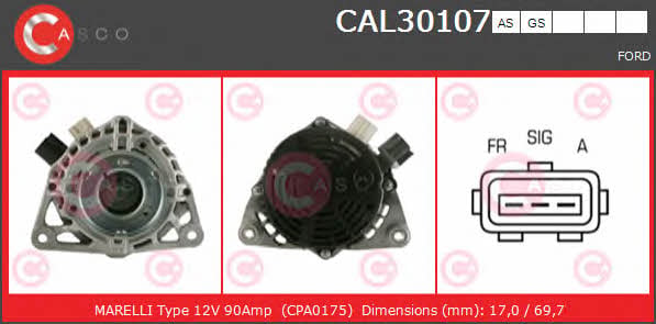CAL30107AS Casco Генератор