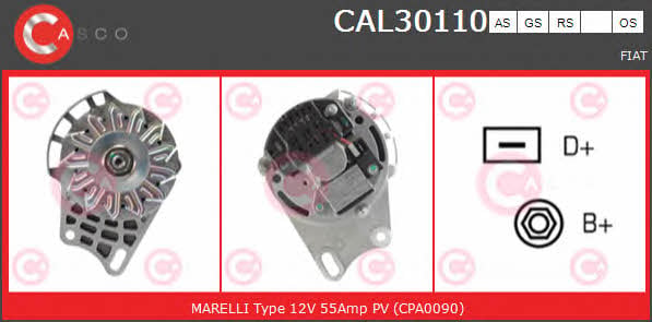 CAL30110AS Casco Генератор