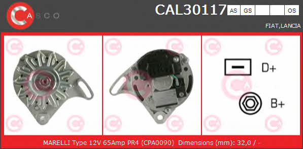 CAL30117AS Casco Генератор