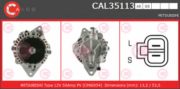 CAL35113AS Casco Генератор