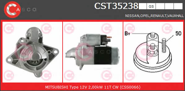 Casco CST35238GS Стартер CST35238GS: Купити в Україні - Добра ціна на EXIST.UA!