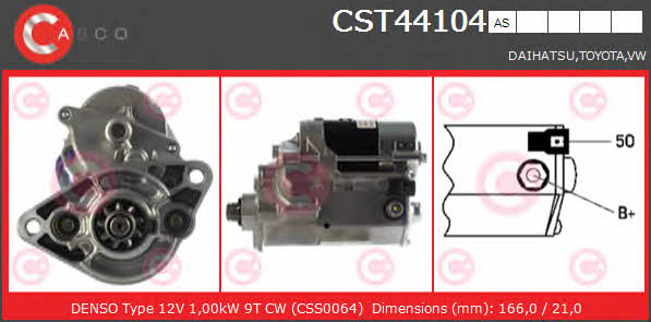 Casco CST44104AS Стартер CST44104AS: Купити в Україні - Добра ціна на EXIST.UA!