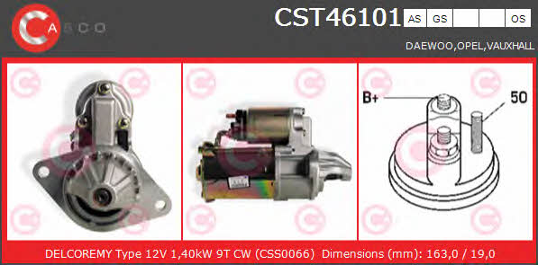 Casco CST46101GS Стартер CST46101GS: Приваблива ціна - Купити в Україні на EXIST.UA!