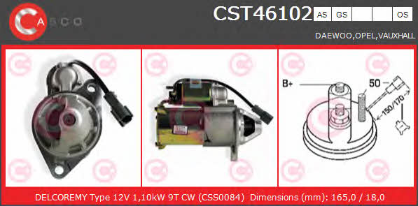 Casco CST46102AS Стартер CST46102AS: Купити в Україні - Добра ціна на EXIST.UA!