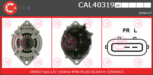 Casco CAL40319AS Генератор CAL40319AS: Приваблива ціна - Купити в Україні на EXIST.UA! CAL40319AS Casco Генератор