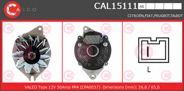 CAL15111AS Casco Генератор