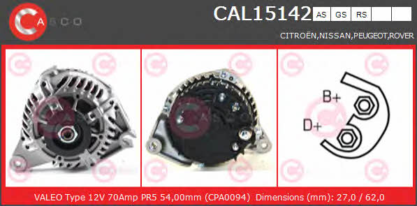 CAL15142AS Casco Генератор
