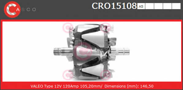 Casco CRO15108AS Ротор генератора CRO15108AS: Купити в Україні - Добра ціна на EXIST.UA!