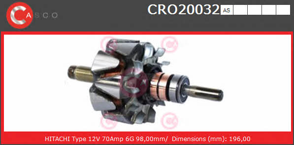 Casco CRO20032AS Ротор генератора CRO20032AS: Купити в Україні - Добра ціна на EXIST.UA!