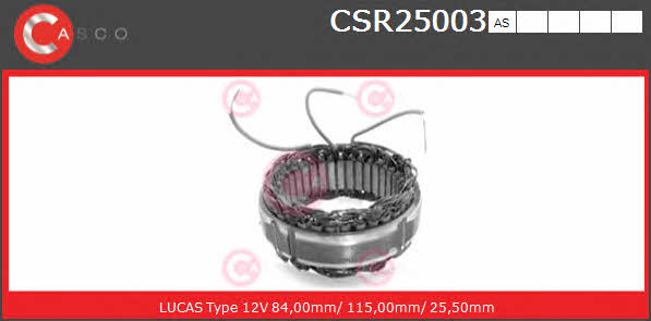 Casco CSR25003AS Статор генератора CSR25003AS: Купити в Україні - Добра ціна на EXIST.UA!