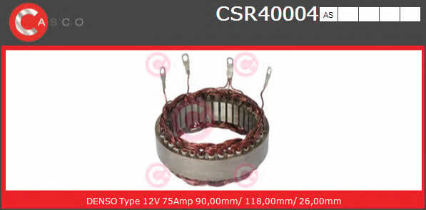 Casco CSR40004AS Статор генератора CSR40004AS: Купити в Україні - Добра ціна на EXIST.UA!