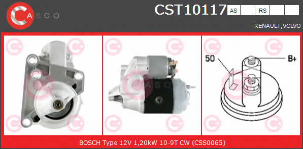 Casco CST10117AS Стартер CST10117AS: Купити в Україні - Добра ціна на EXIST.UA!