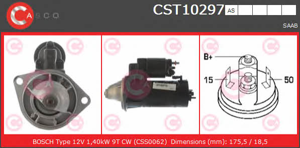 Casco CST10297AS Стартер CST10297AS: Купити в Україні - Добра ціна на EXIST.UA!