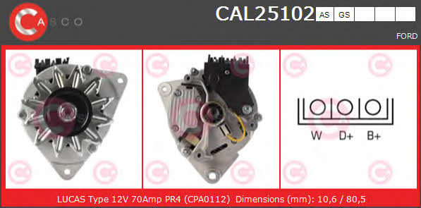 CAL25102AS Casco Генератор