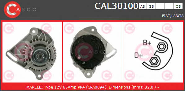 CAL30100AS Casco Генератор