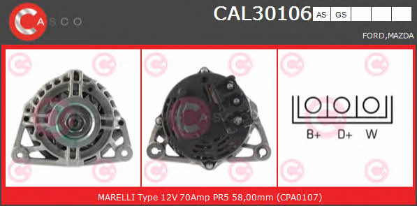 CAL30106AS Casco Генератор