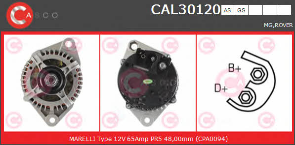 Casco CAL30120AS Генератор CAL30120AS: Купити в Україні - Добра ціна на EXIST.UA!