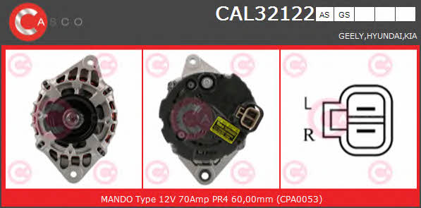 Casco CAL32122GS Генератор CAL32122GS: Купити в Україні - Добра ціна на EXIST.UA!