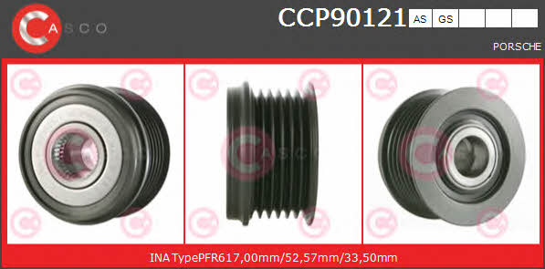Casco CCP90121AS Шків генератора CCP90121AS: Купити в Україні - Добра ціна на EXIST.UA!