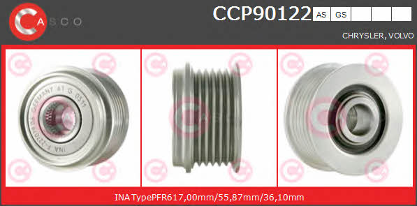 Casco CCP90122AS Шків генератора CCP90122AS: Купити в Україні - Добра ціна на EXIST.UA!