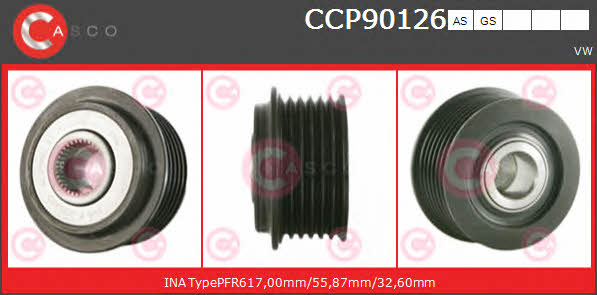 Casco CCP90126AS Шків генератора CCP90126AS: Купити в Україні - Добра ціна на EXIST.UA!