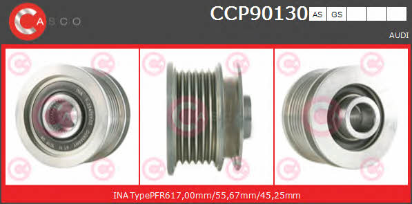 Casco CCP90130AS Шків генератора CCP90130AS: Купити в Україні - Добра ціна на EXIST.UA!