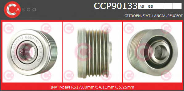 Casco CCP90133AS Шків генератора CCP90133AS: Купити в Україні - Добра ціна на EXIST.UA!
